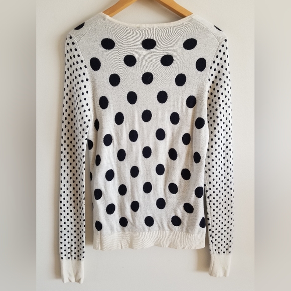 Polka Dot Long Sleeved Sweater by Ann Taylor - size Medium - Picture 7 of 7